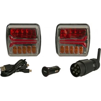 Zestaw lamp bezprzewodowych LED, kwadratowych, 12V,...