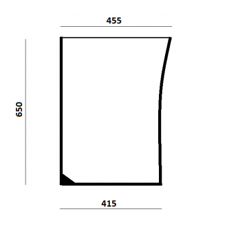 Szyba Przednia Dolna Prawa 190029A5