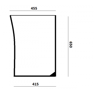 Szyba Przednia Dolna Lewa 190030A5