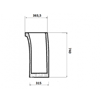 Szyba Przednia Dolna Lewa 3556827M1