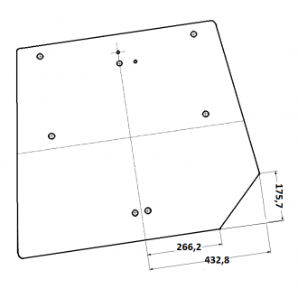Szyba Tylna do Ciągnika 3661225M1