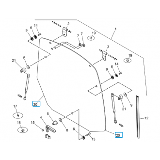 SZYBA TYLNA PRODUCENT ARGO ORYGINAŁ 6607084A1