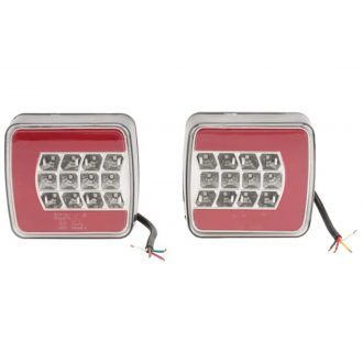Lampa tylna zespolona LED, prostokątna, 12/24V...
