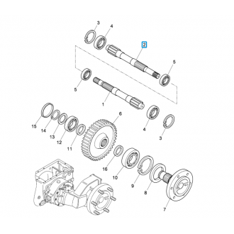 Półoś zwolnicy 4202027M2 Landini